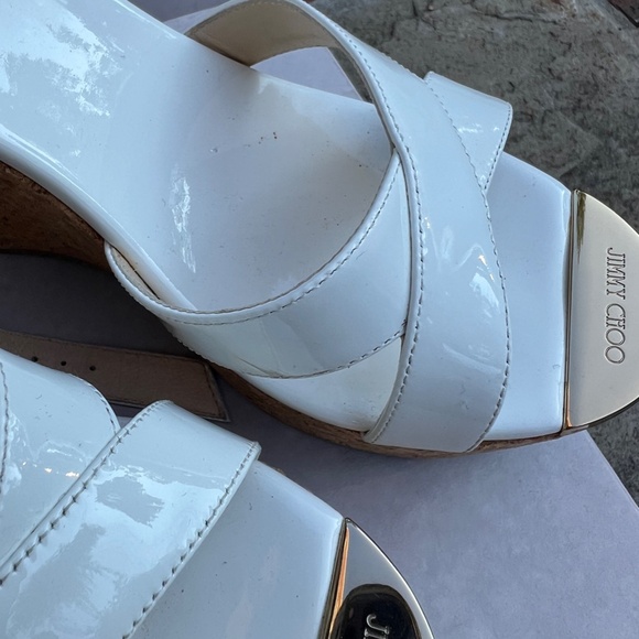 JIMMY CHOO platform ankle strap sandals - Picture 3 of 9